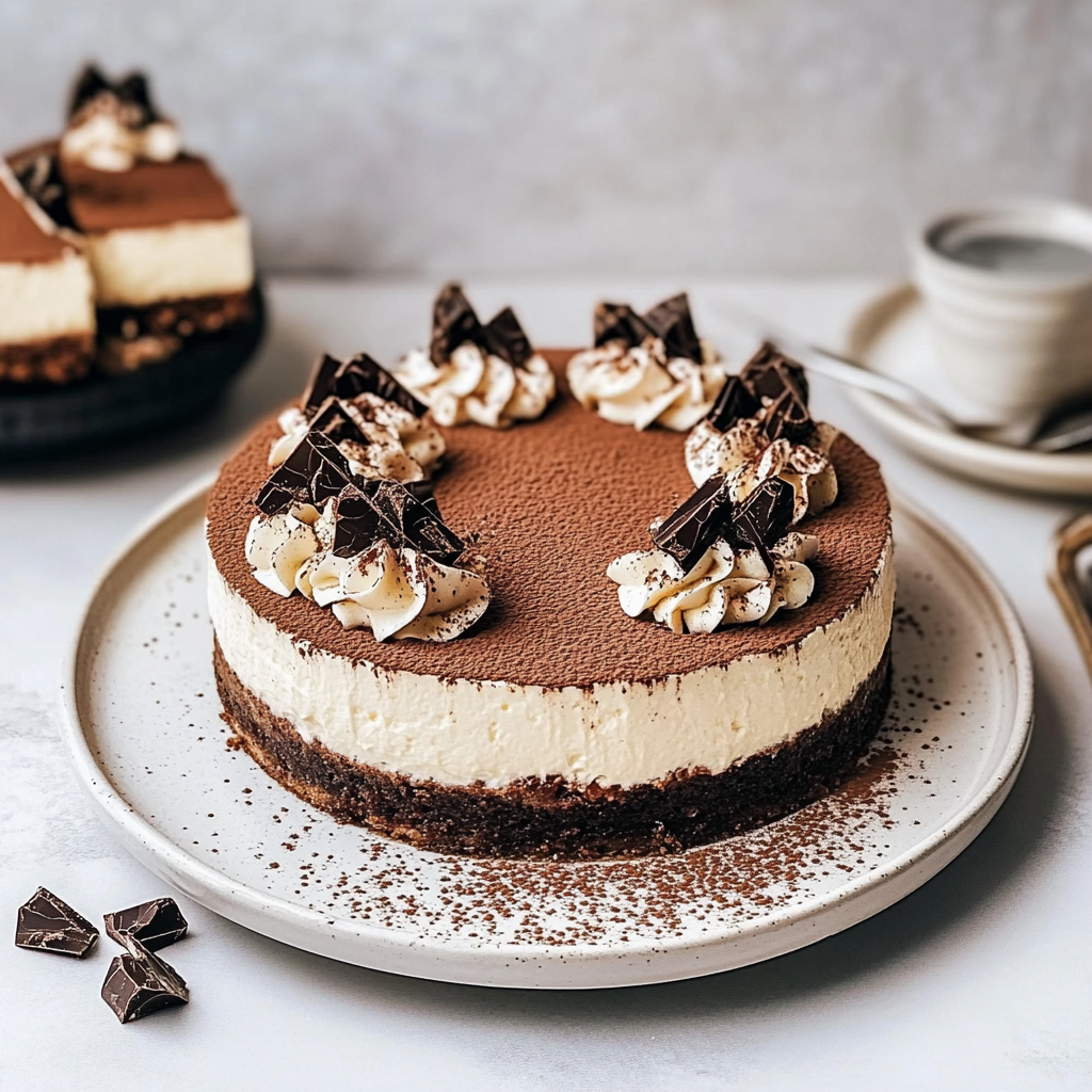 Cheesecake Tiramisu Chocolat depuis recettemoderne