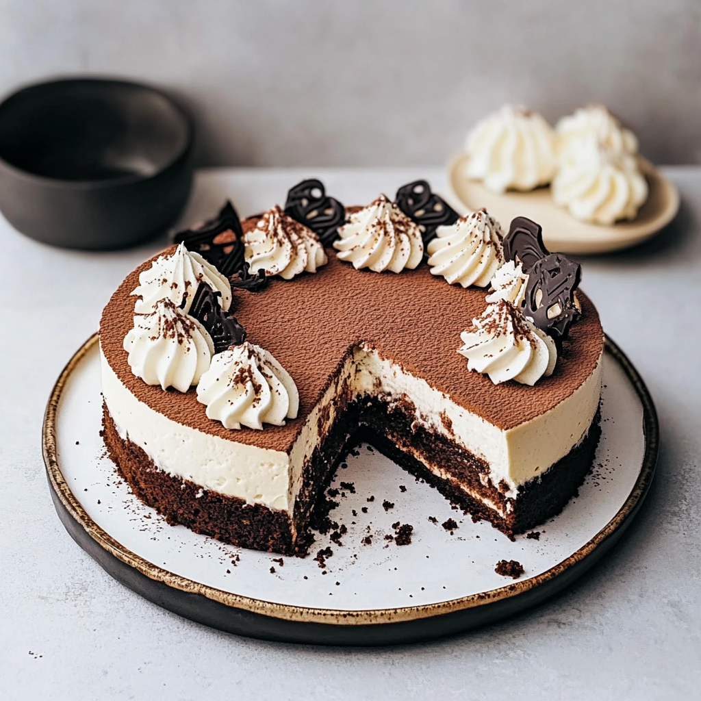 Cheesecake Tiramisu Chocolat depuis recettemoderne