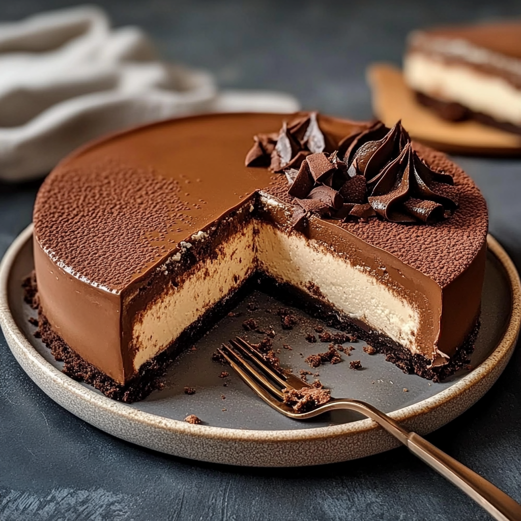 Cheesecake Tiramisu Chocolat depuis recettemoderne