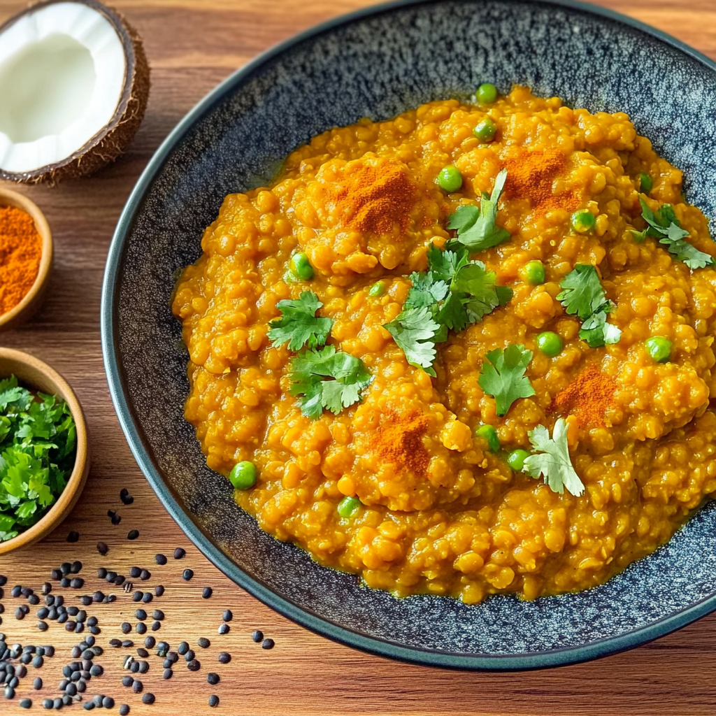 Dahl de lentilles corail depuis recettemoderne