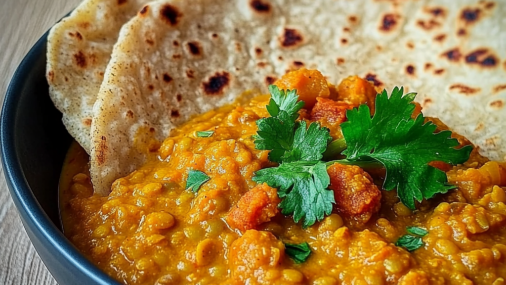 Dahl de lentilles corail depuis recettemoderne