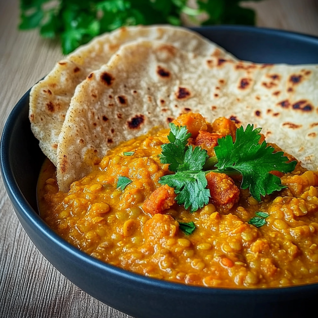 Dahl de lentilles corail depuis recettemoderne