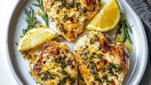 Escalopes de poulet au thym et citron depuis recettemoderne