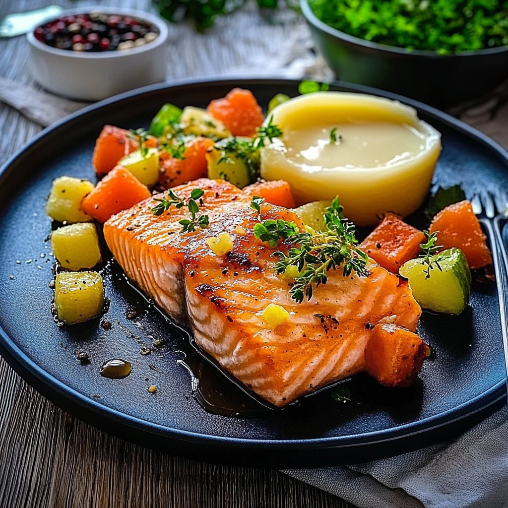 Pavés de saumon croustillants depuis recettemoderne