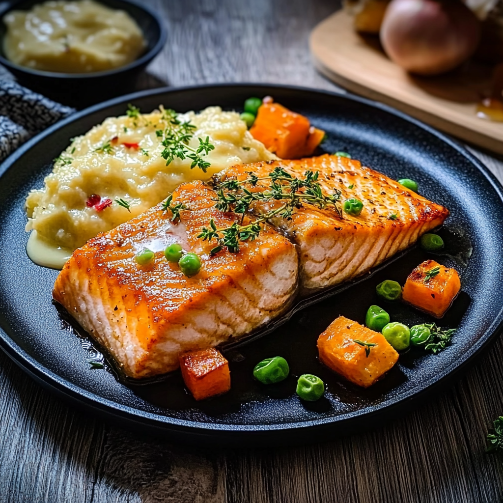 Pavés de saumon croustillants depuis recettemoderne