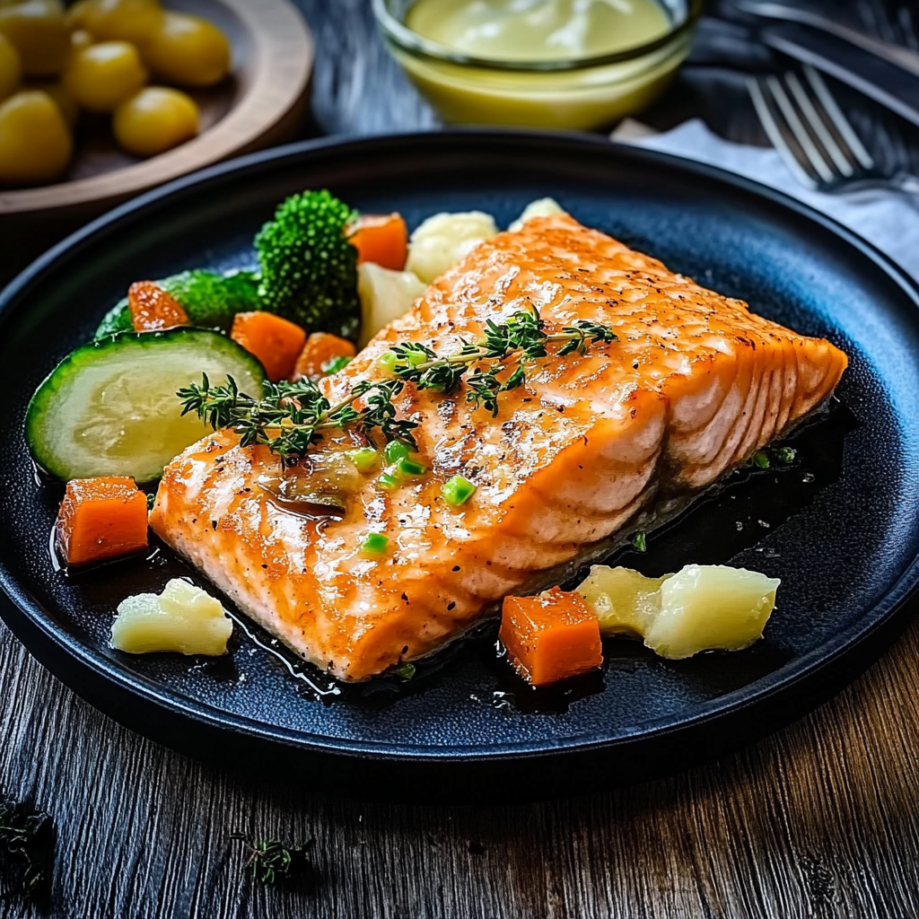 Pavés de saumon croustillants depuis recettemoderne