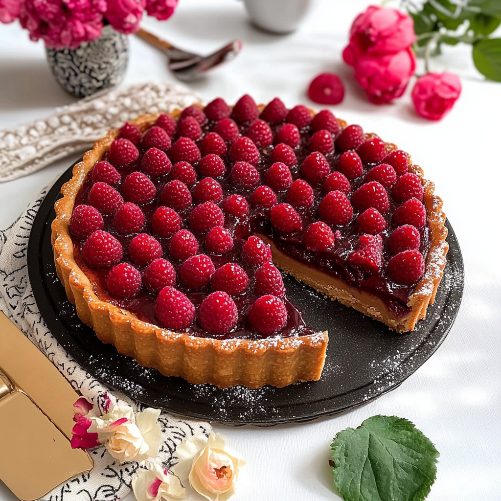 Tartelette chocolat framboise depuis recettemoderne