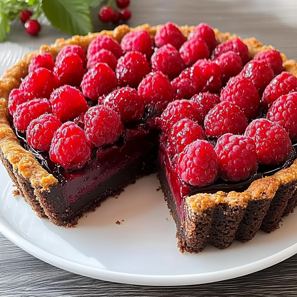 Tartelette chocolat framboise depuis recettemoderne