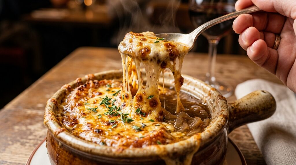 Soupe à l’Oignon Gratinée à la Française (Façon Brasserie)