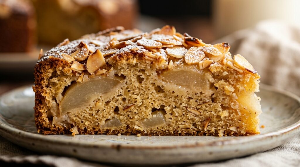 Moelleux aux Poires & Amandes Effilées