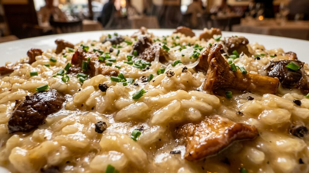 Risotto Onctueux aux Champignons des Bois & Parmesan AOP