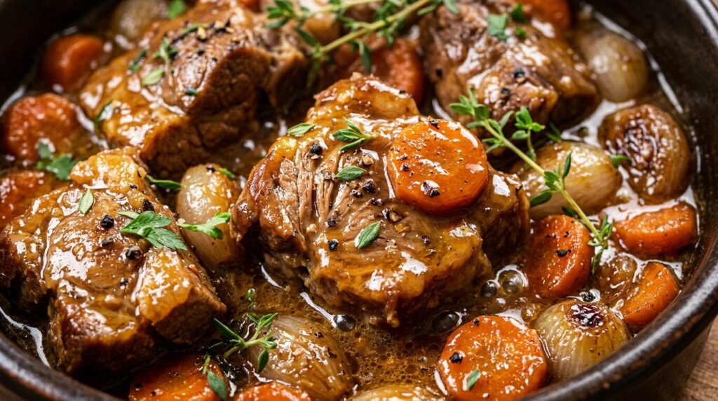 Sauté de Veau aux Carottes Fondantes & Thym Frais